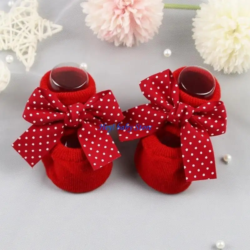 Baby Cotton Anti-Slip Floor Socks – Unisex Knit Ankle Socks