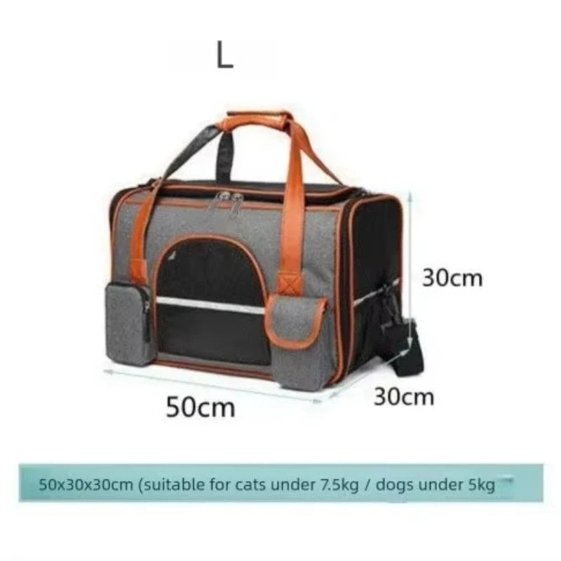 Anti Collapse Pet Carrier Bag with Multiple Storage Pockets Travel Handbag for Dog Cat Puppy Rabbits Small Pets Peaceful Pleasures Health and Wellness