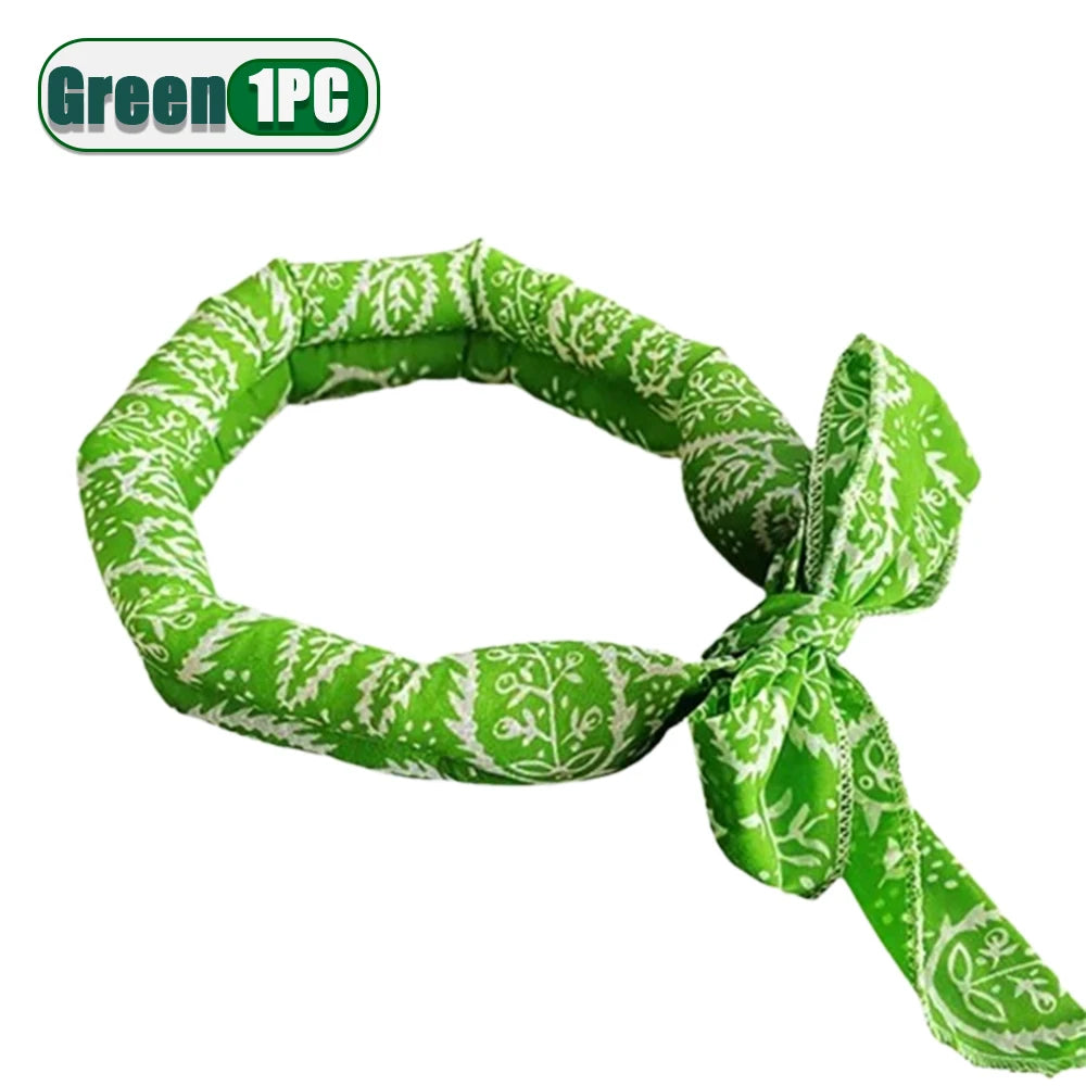 Pet Cooling Bandana for Dogs & Cats – 2-Pack Ice Scarf