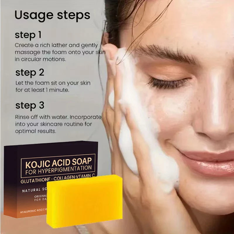 Kojic Acid Handmade Soap with Collagen & Vitamin C | 3.53oz