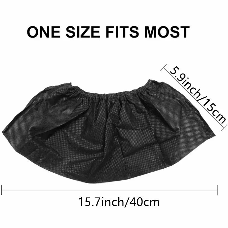 Disposable Shoe & Boot Covers 100-Pack | Non-Slip Foot Booties