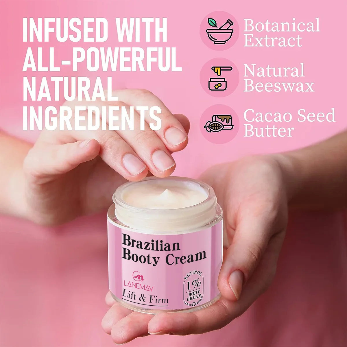 Brazilian Booty Cream with Retinol – Firming & Moisturizing