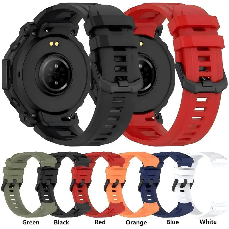 Official Silicone Strap for Amazfit T-REX 3 Pro Smart Watch Strap Watchband Sport Wristband Bracelet for T-Rex3 Pro Accessory Peaceful Pleasures Health and Wellness