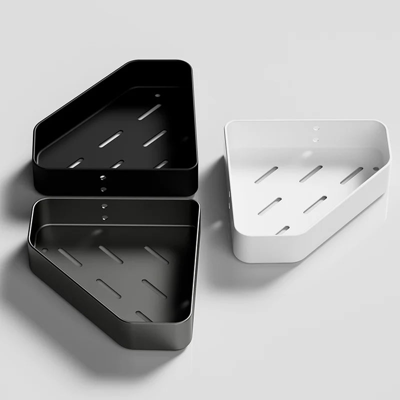 Aluminum Corner Bathroom Shelf | Wall Mounted Shower Organizer