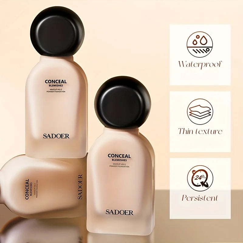 SADOER 50ml Lightweight Concealer Foundation – All Skin Types