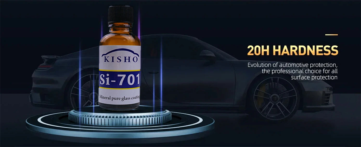SI-701 KISHO Car Liquid Ceramic Coat Hydrophobic Glass Graphene Ceramic Coating Paint Care Anti-scratch Glasscoat Car Polish Peaceful Pleasures Health and Wellness