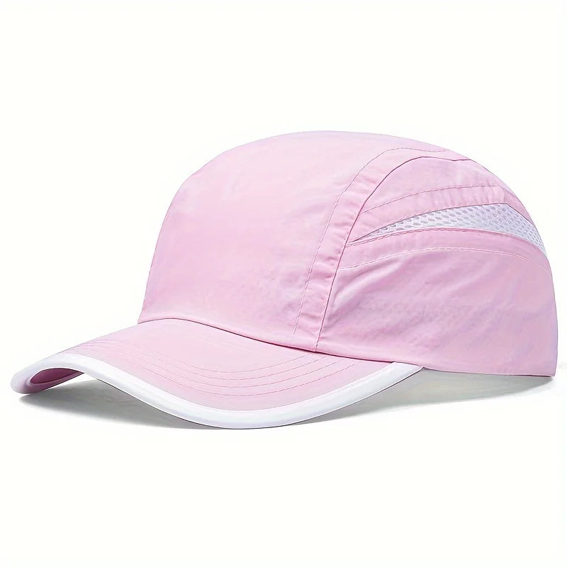 Quick-Dry Patchwork Baseball Cap | Breathable Mesh UV Sun Hat