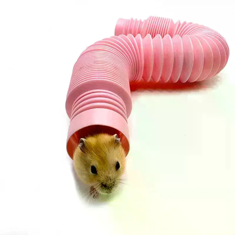Collapsible Tunnel Tube Toy for Hamsters, Ferrets & Rabbits Small Pet Tunnel Toy Peaceful Pleasures Health and Wellness