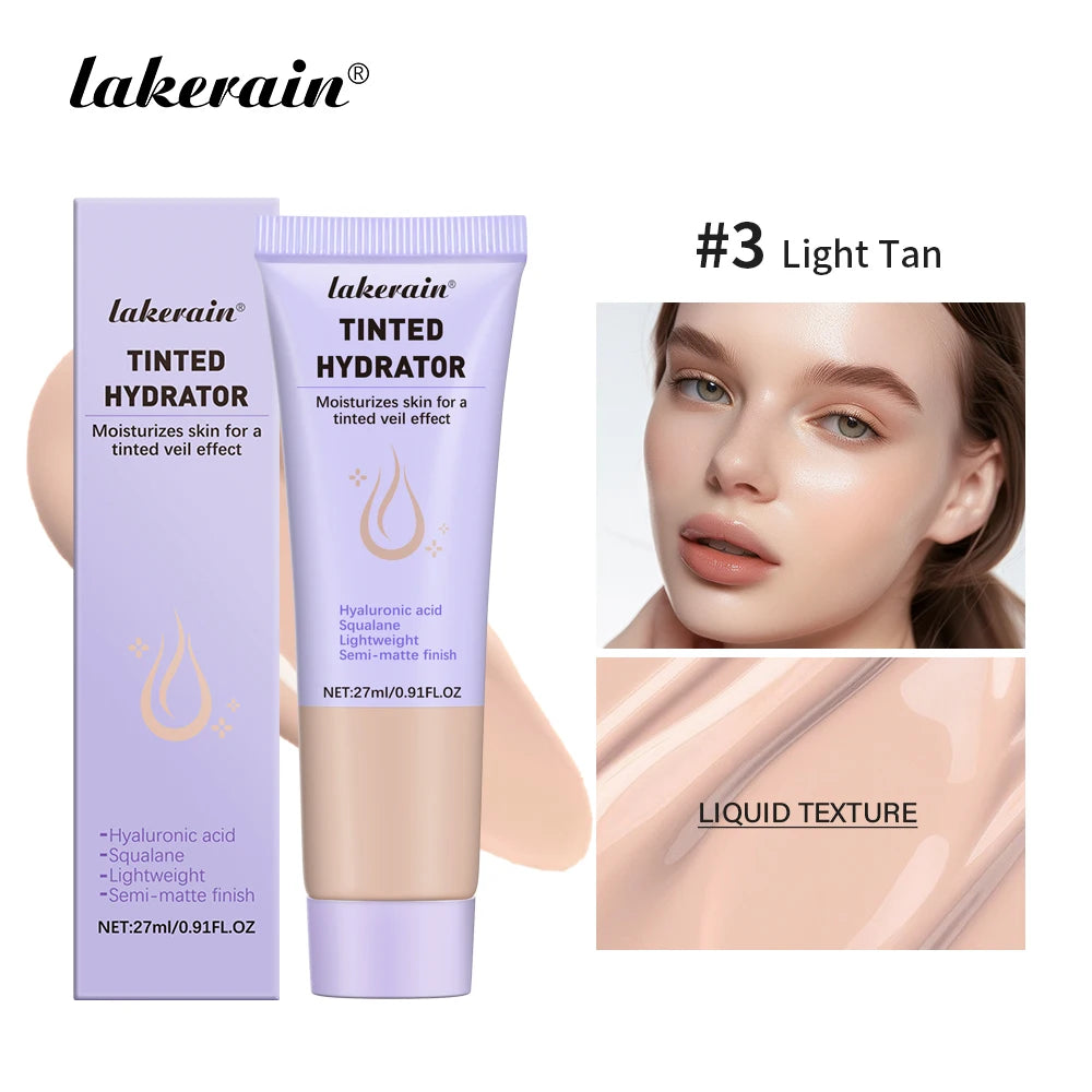 Lakerain Tinted Hydrator Buildable Coverage Intense Moisturizing Even Skin Tone Semi-matte Finish Makeup Moisturizing Cream Peaceful Pleasures Health and Wellness Light Tan