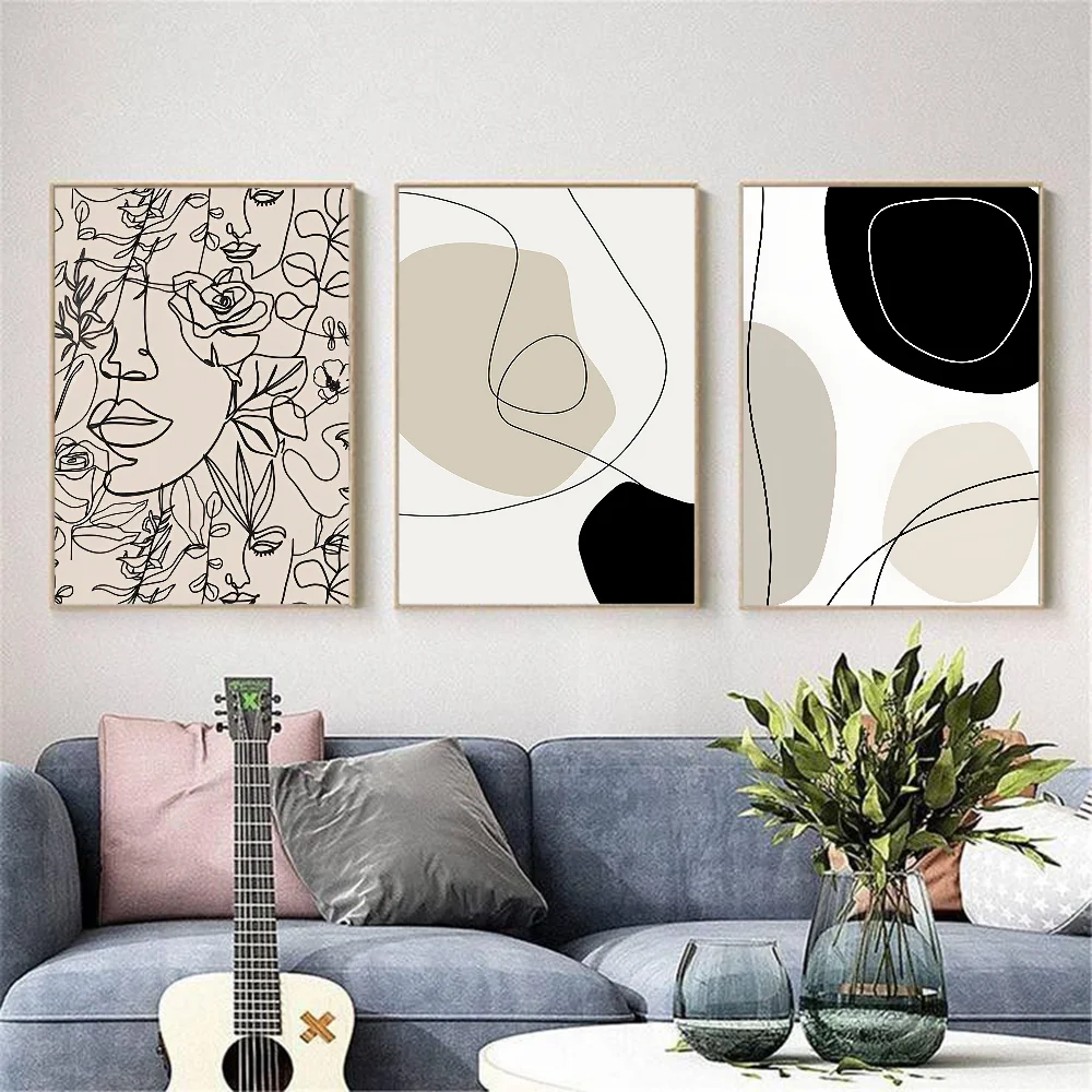 Abstract Bohemian Wall Art Poster | Waterproof PVC Home Decor Wall Art Poster Peaceful Pleasures Health and Wellness