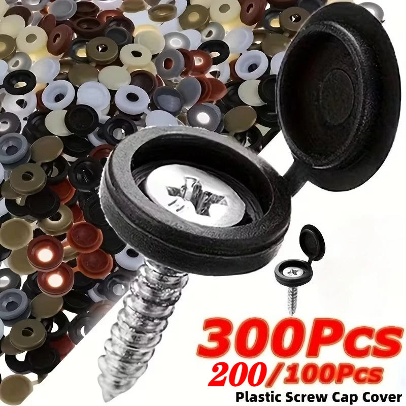 Plastic Screw Cover Caps M4/M3.5 – Cabinet Hole Caps & Hinges Set
