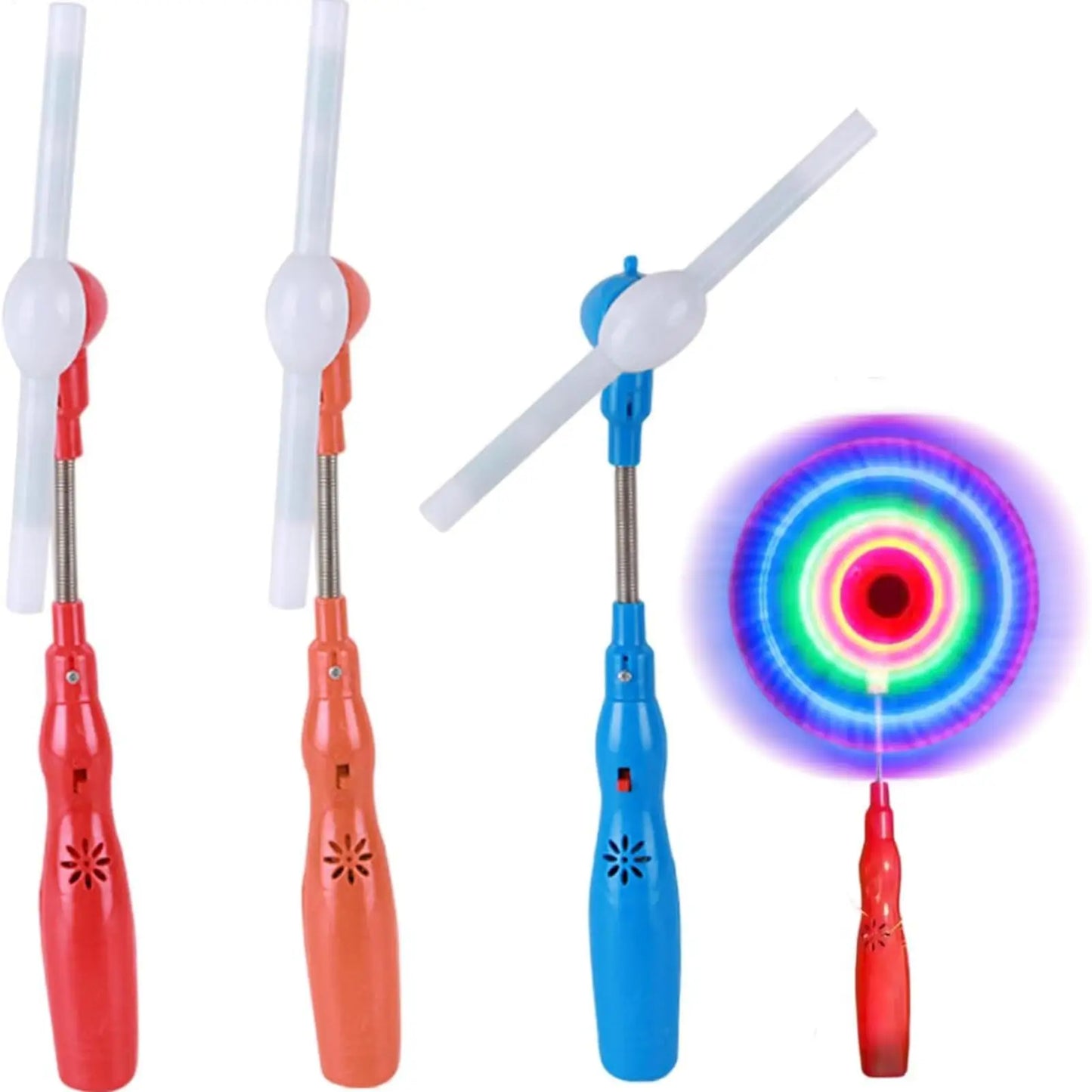 LED Music Windmill Spinner – Rainbow Glow Light-Up Kids Toy