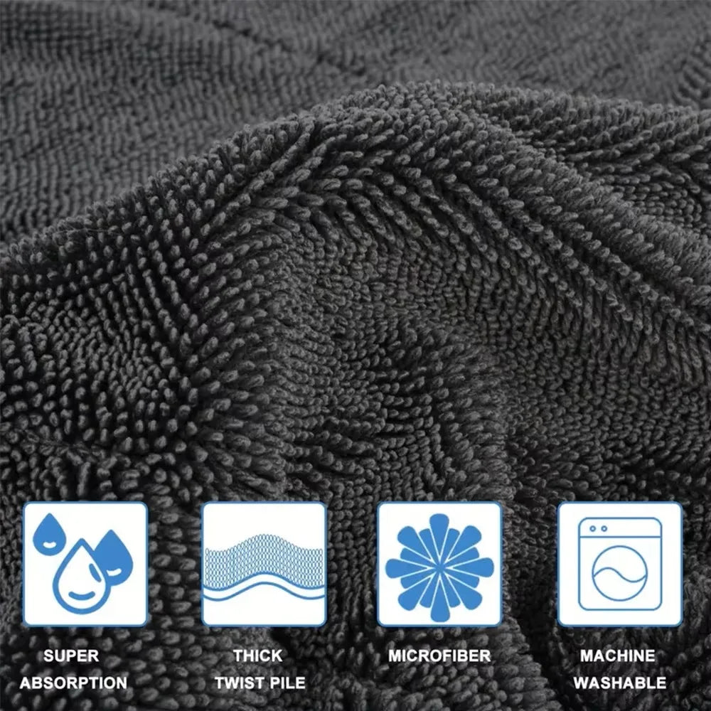 40*60/40cm Car Wash Towel 600GSM Microfiber Double-Sided Ultra Absorbent Car Wash Cloth Cleaning Drying Towel Washing Accessorie Peaceful Pleasures Health and Wellness