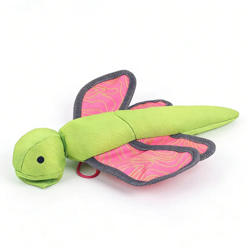 Dog Launcher Fly Insect Toy – Crinkle Fetch Ball for Puppies Interactive Dog Toy Peaceful Pleasures Health and Wellness light green
