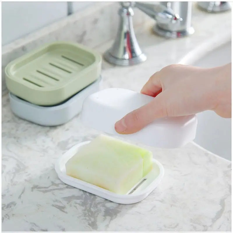 Double-Layer Soap Box – Portable Waterproof Travel Soap Case