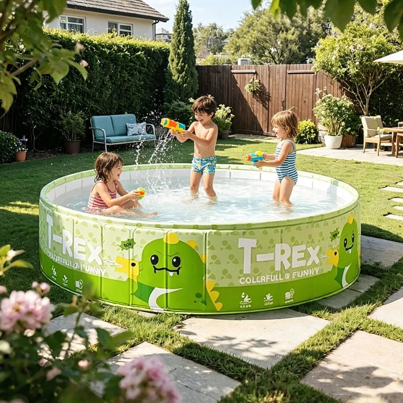 Non Inflatable Foldable Swimming Pool Foldable Frame Pool Summer Water Party Pool Pet Bathing Tub Fold Up Pool For Games Baby Peaceful Pleasures Health and Wellness