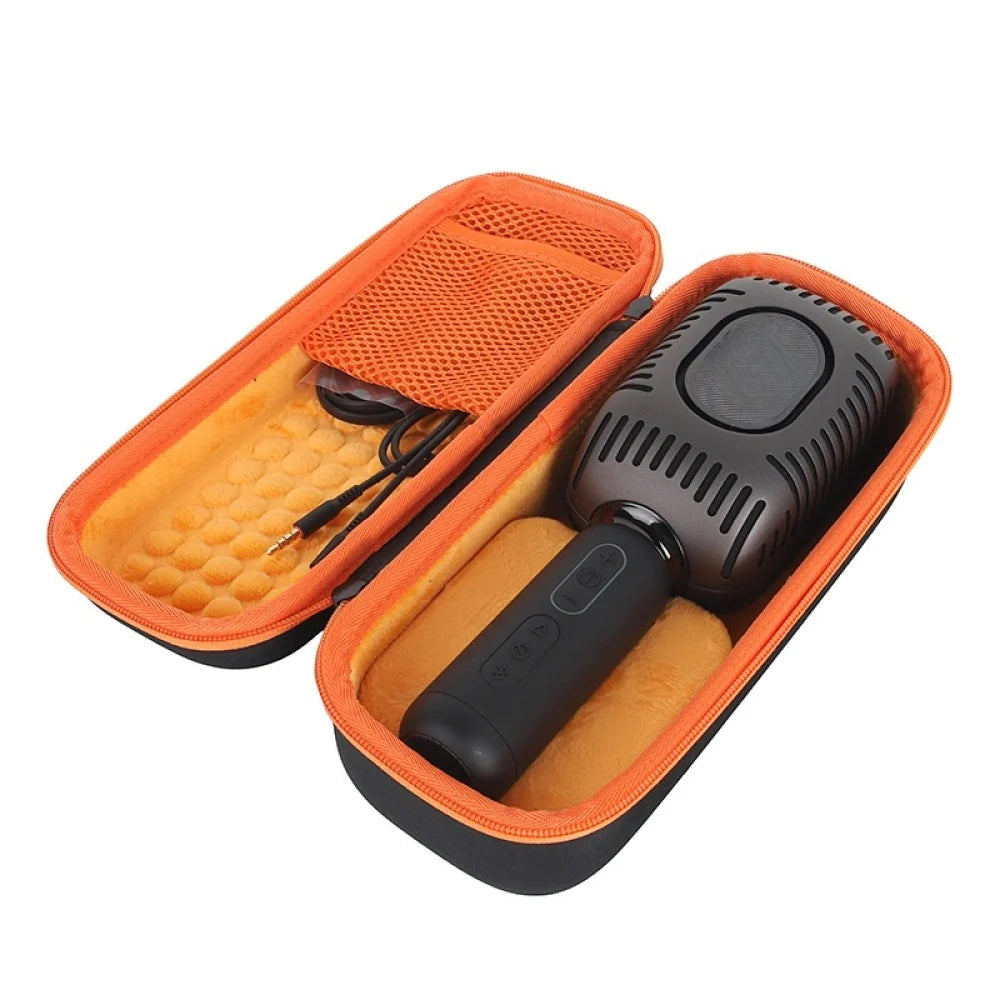 Shock-Proof For JBL KMC600/KMC500/KMC650 Microphone Storage Bag Mesh Pocket Design Is For Storing Data Cables And Other Items Peaceful Pleasures Health and Wellness