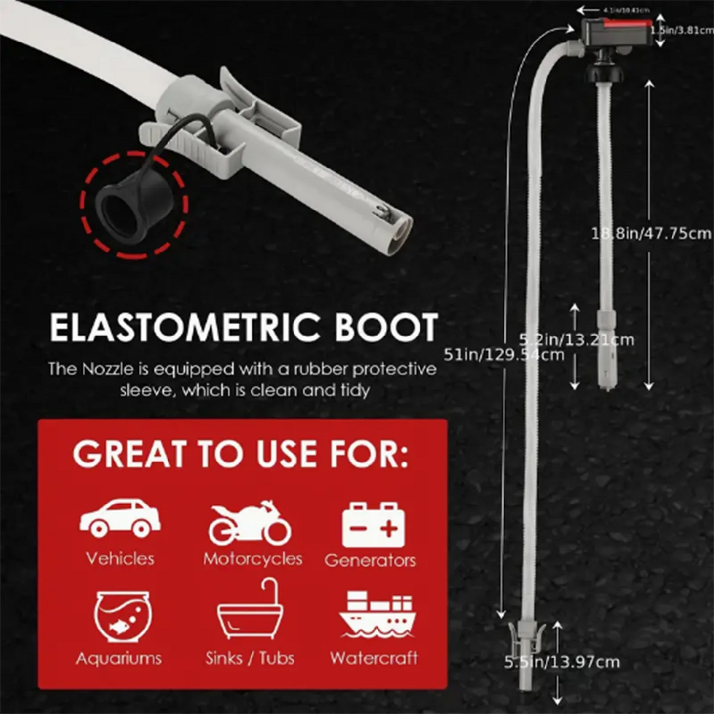 Water Transfer Pump Self-Priming Pump Portable Water Transfer Pump Utility Pumps Fit for Kitchen Bathroom RV Peaceful Pleasures Health and Wellness