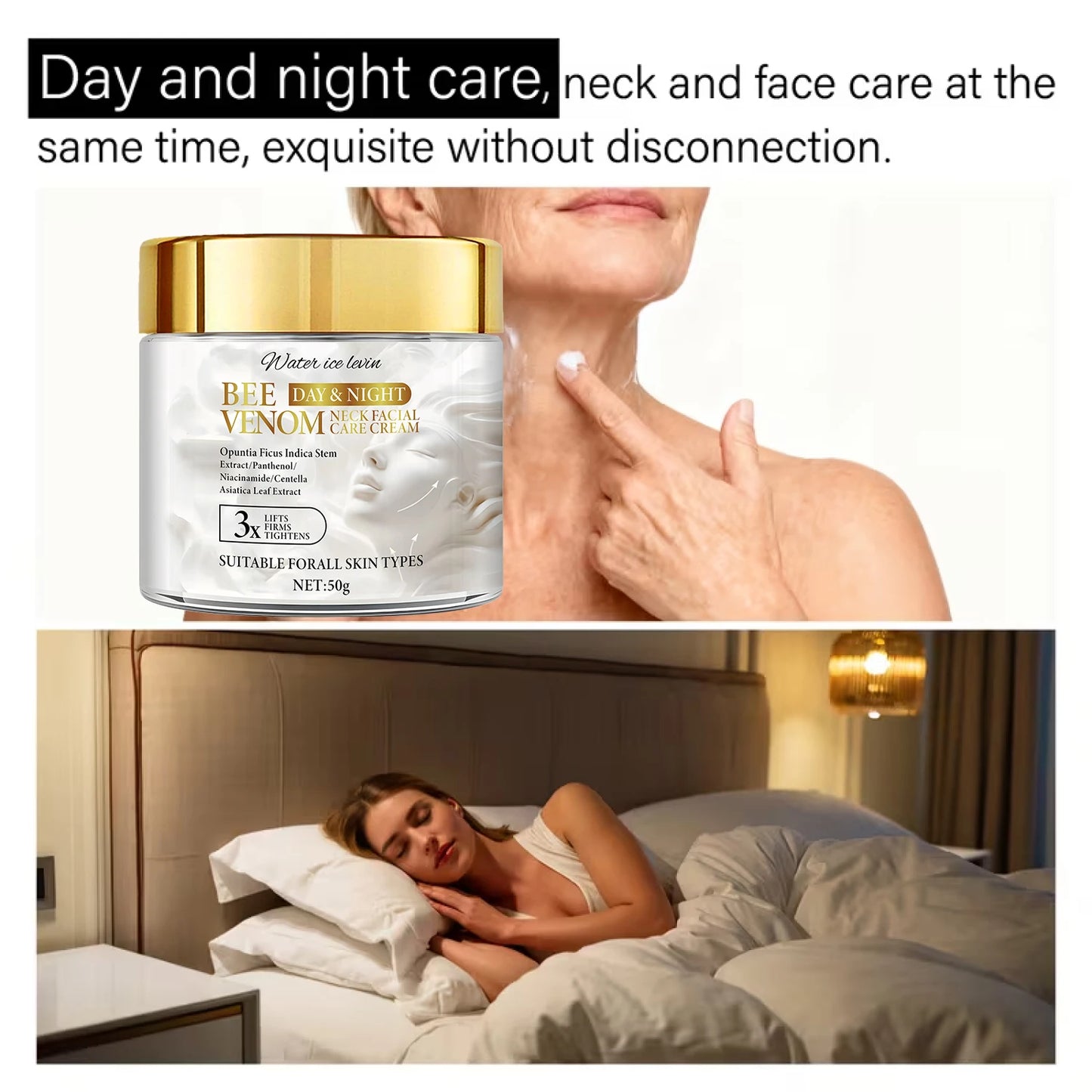 Bee Venom Firming Cream | Collagen & Hyaluronic Acid – 50g Firming Face Cream Peaceful Pleasures Health and Wellness