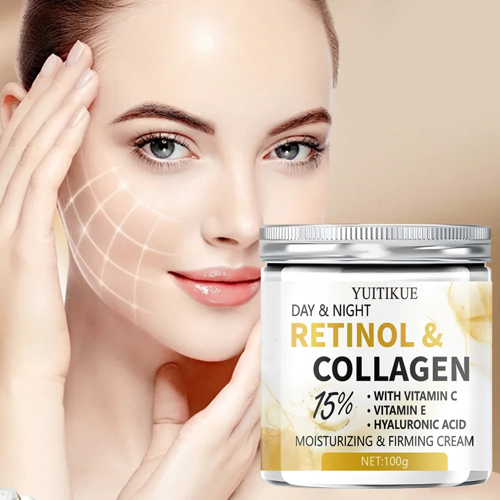 DAY & NIGHT Firming Cream – Retinol, Collagen & Vitamin C Anti-Aging Face Cream Peaceful Pleasures Health and Wellness Default Title