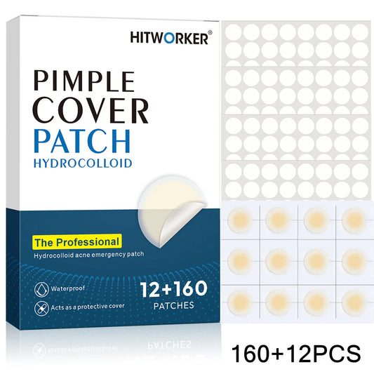 172-Piece Hydrocolloid Acne Patches – Invisible & Waterproof Acne Patches Peaceful Pleasures Health and Wellness 172PCS