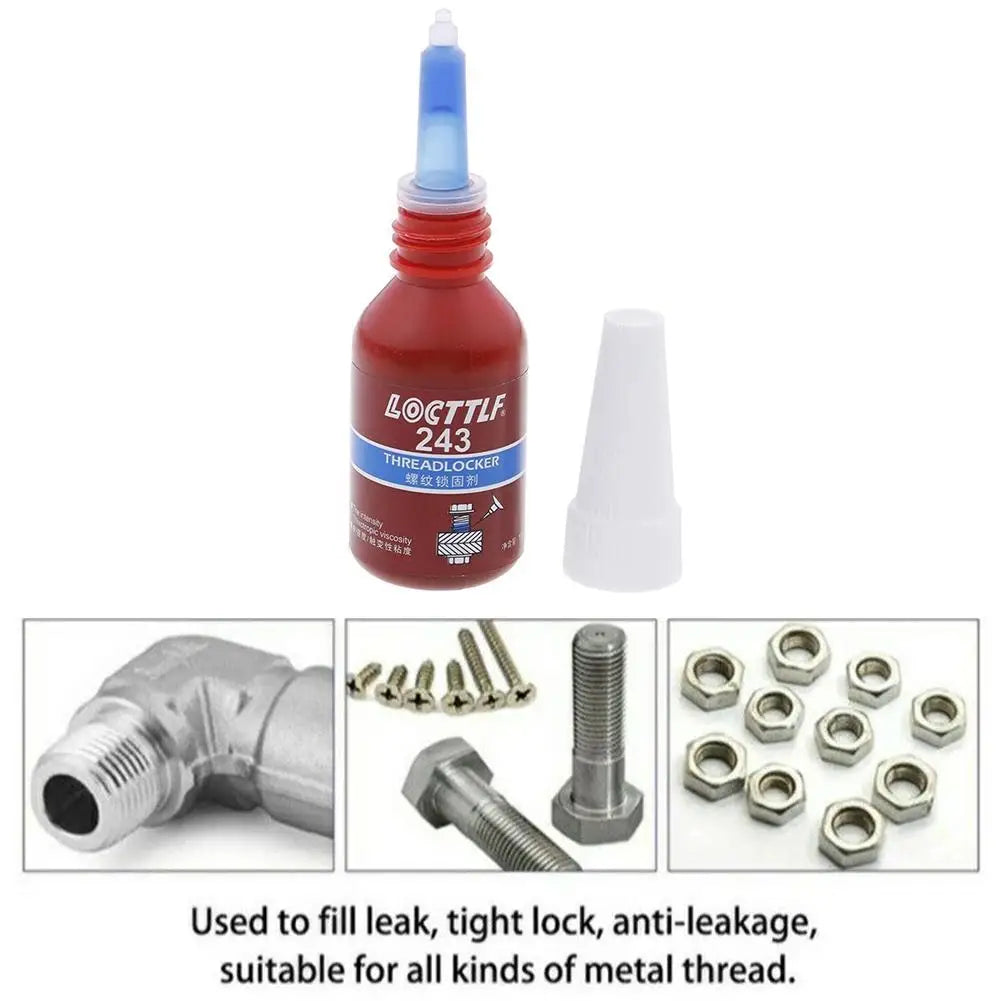 Anaerobic Threadlocker Adhesive 10ML – Heat-Resistant Thread Lock Glue for Metal Screws & Nuts Peaceful Pleasures Health and Wellness