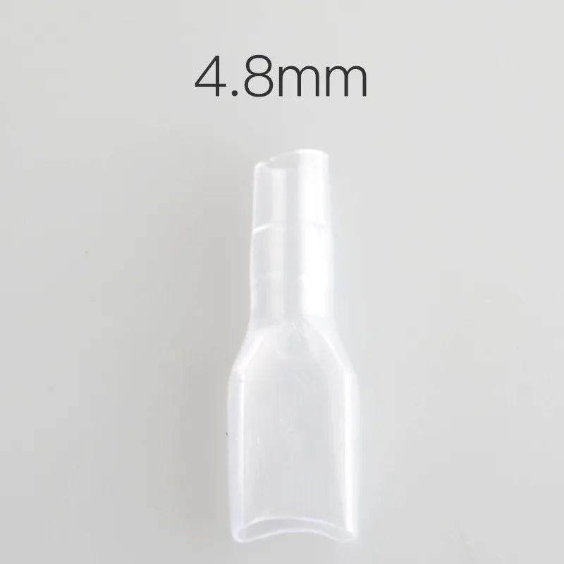 50pcs 2.8/4.8/6.3 Cover Case for 2.8mm 4.8mm 6.3mm Crimp Terminal Spade Connector Terminal Cap Peaceful Pleasures Health and Wellness 4.8mm