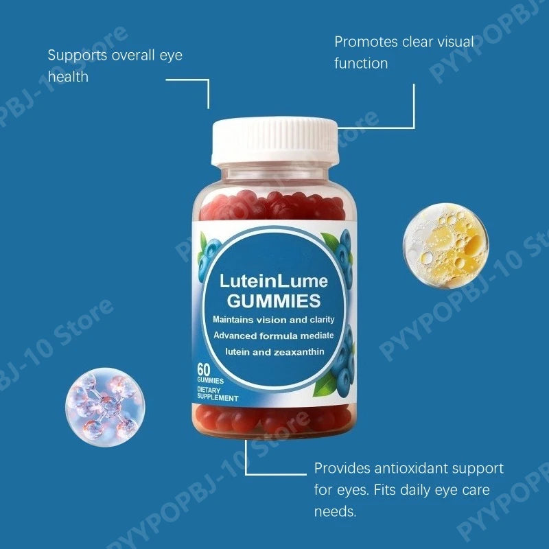 Lutein Gummies Daily Eye Nutrition Supplement with Vitamins