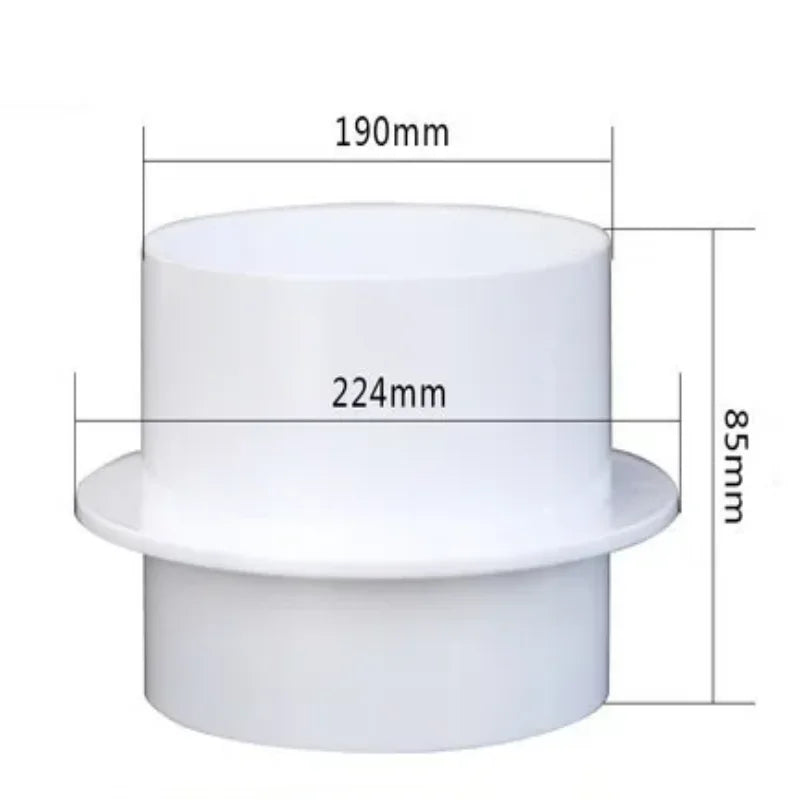 Round Pipe Check Valve – Air Duct Draft Blocker for Exhaust Fans