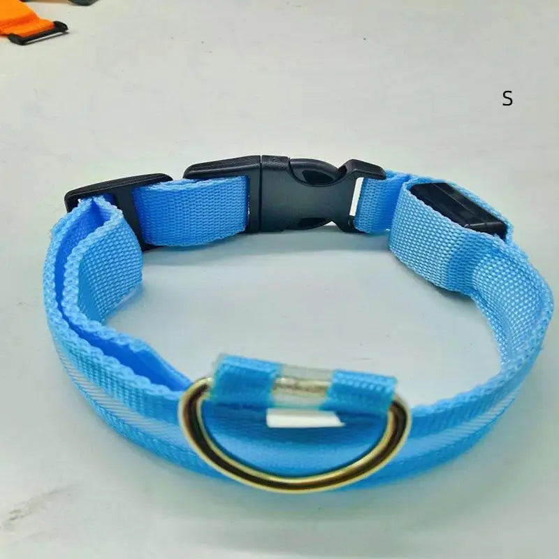 LED Light-Up Dog Collar – Glowing Safety Collar for Night Walks