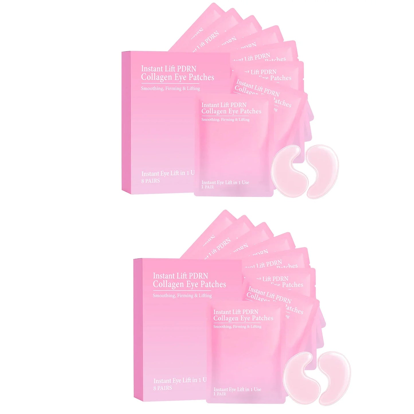 Collagen Hydrogel Eye Patches – Brighten & Firm | 8 pcs