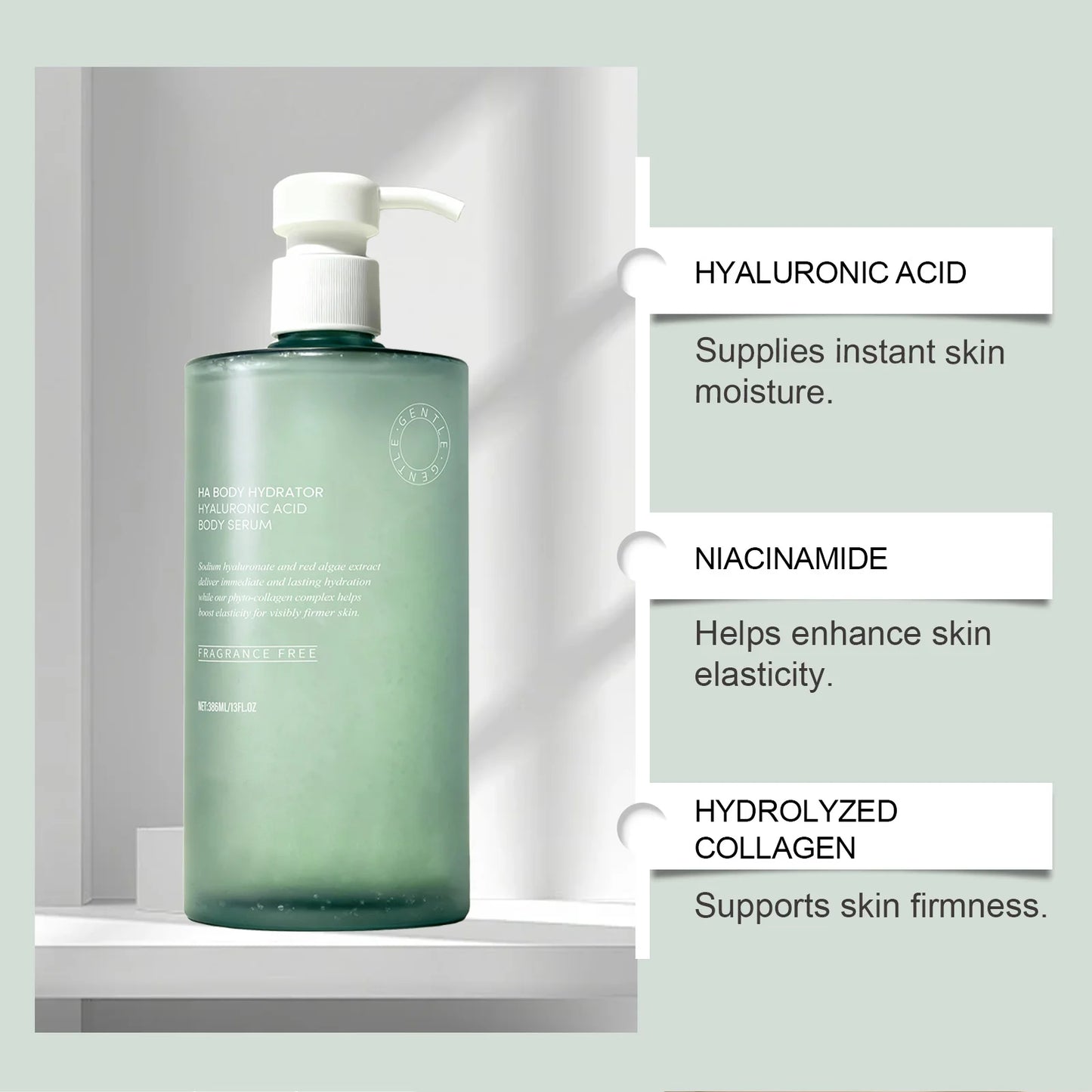 Hyaluronic Acid Body Serum – Deep Hydration 386ml Peaceful Pleasures Health and Wellness
