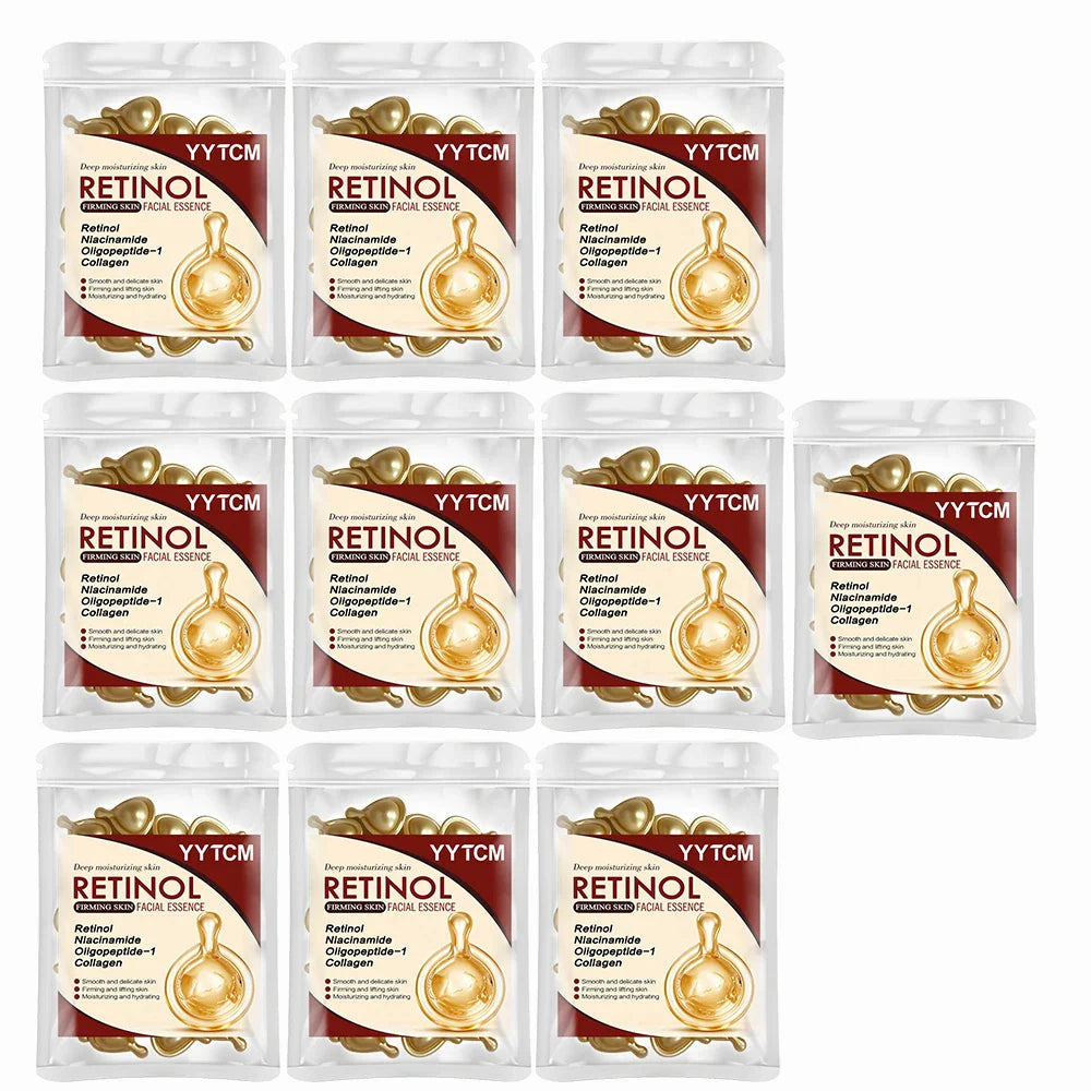 Retinol Face Serum Capsules – Collagen & Niacinamide | 30pk
