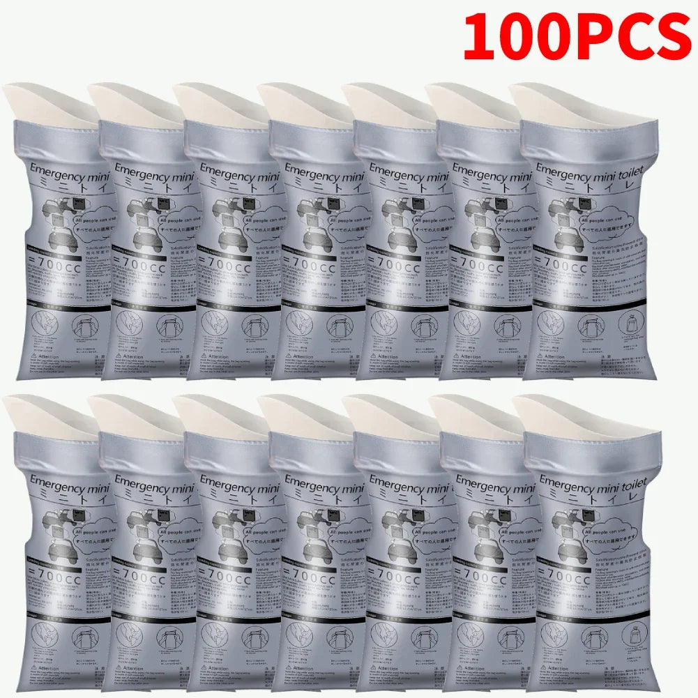 5-100PCS 700cc Car Urinate Bags Camping Outdoor Easy Emergency Piss Bags for Baby Women Men Vomit Bag Portable Toilet Bathroom Peaceful Pleasures Health and Wellness 100PCS