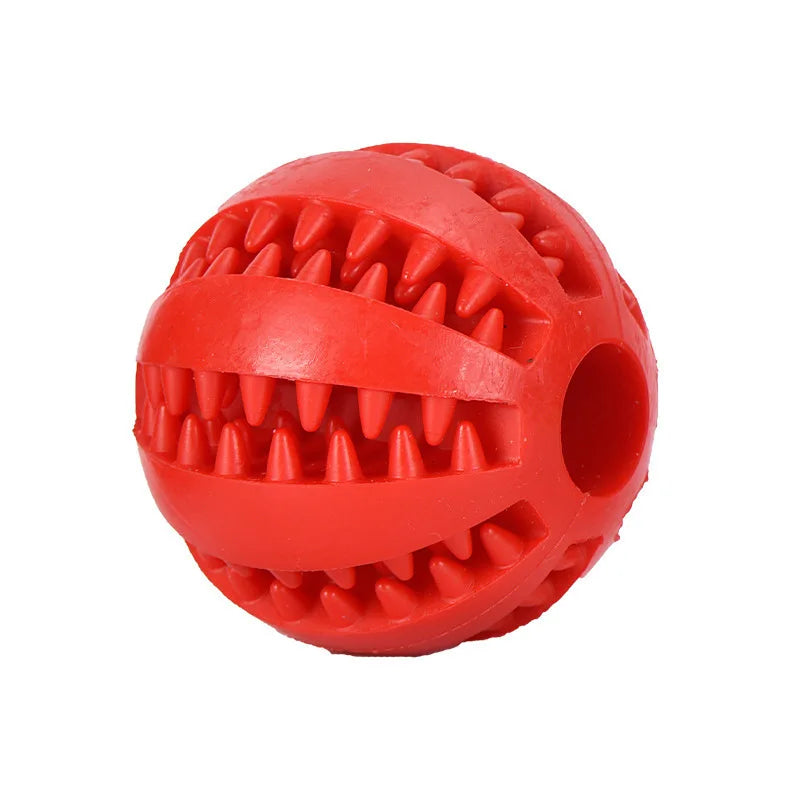 Pet Dog Toy Self-Entertainment Boredom Relief Molar Teeth Leak Food Ball Bite-Resistant Puppy Hide Watermelon Outdoor Dogs Fun Peaceful Pleasures Health and Wellness red 7cm