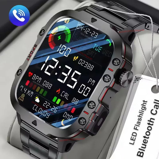 Military Smart Watch Men – GPS, BT Calls & Health Tracker Military Smartwatch Oasis Select