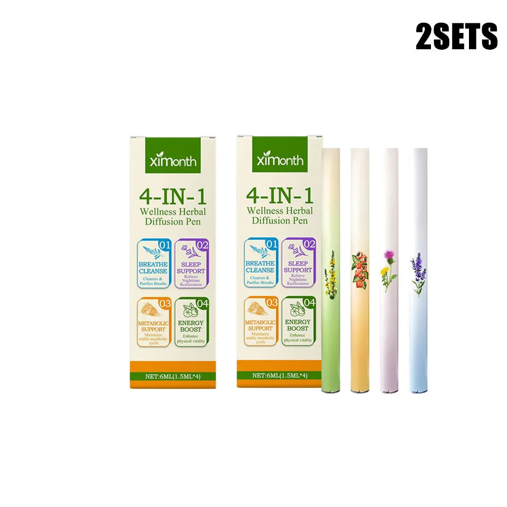 4-in-1 Herbal Aromatherapy Nasal Inhaler Stick | Energy & Sleep