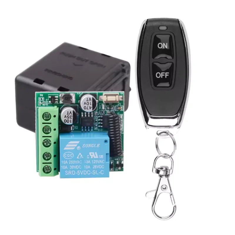 5-24V Relay Single-channel Electric Passage Door 433MHz Wireless Remote Control Switch Access Control Controller Peaceful Pleasures Health and Wellness SRD-1