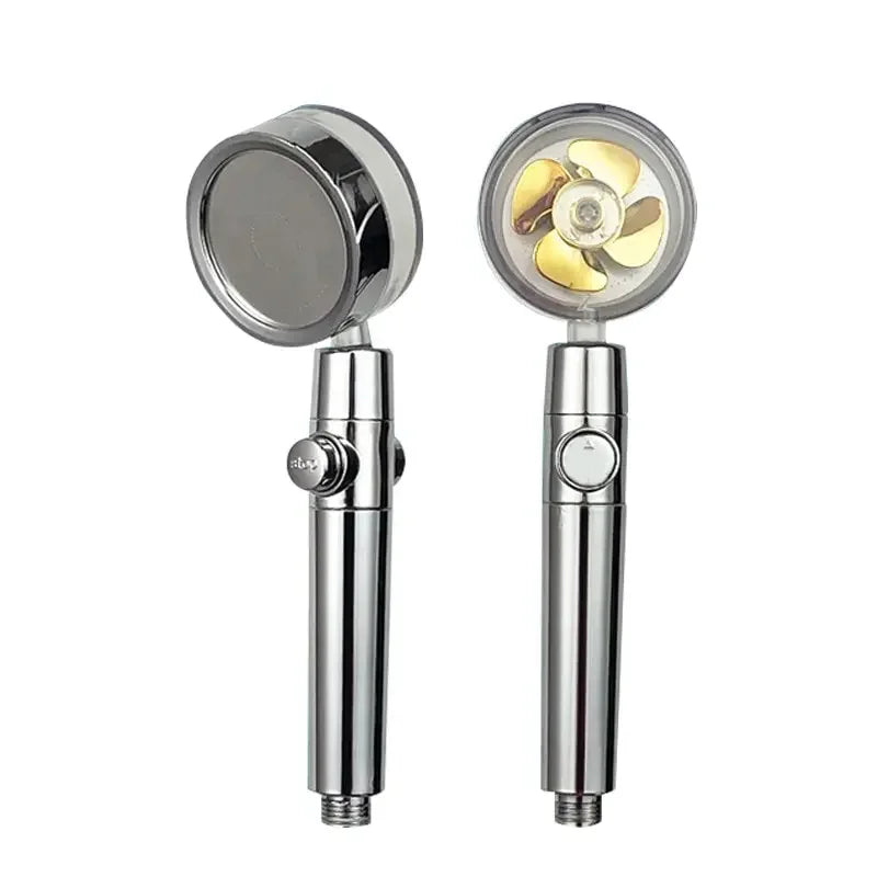 360° Twin Turbo Handheld Shower Head – High Pressure Water Saving