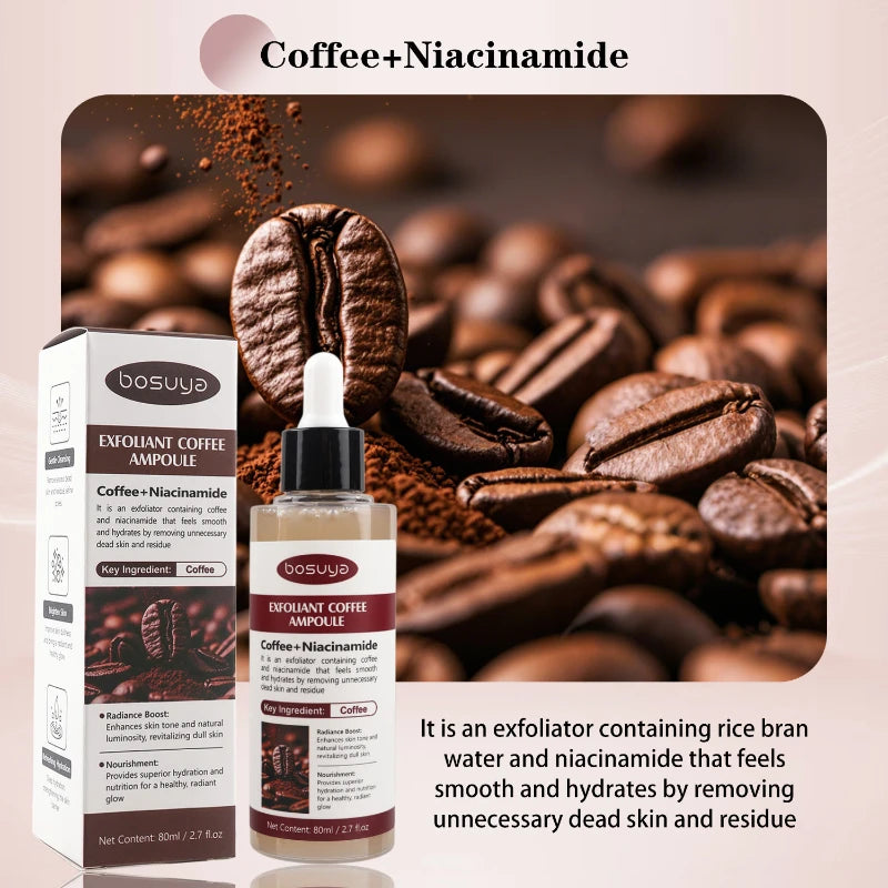 Kojic Acid Exfoliating Serum With Niacinamide Deep Cleansing Hydrating Face Essence Even Skin Tone Non-greasy For Daily Skincare Peaceful Pleasures Health and Wellness Coffee Essence