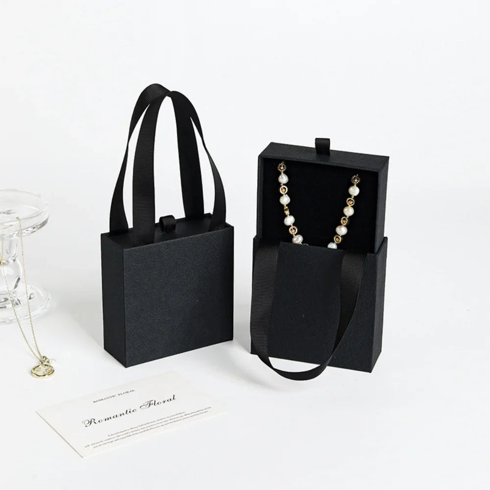 Portable Drawer Jewelry Box for Rings, Earrings & Necklaces