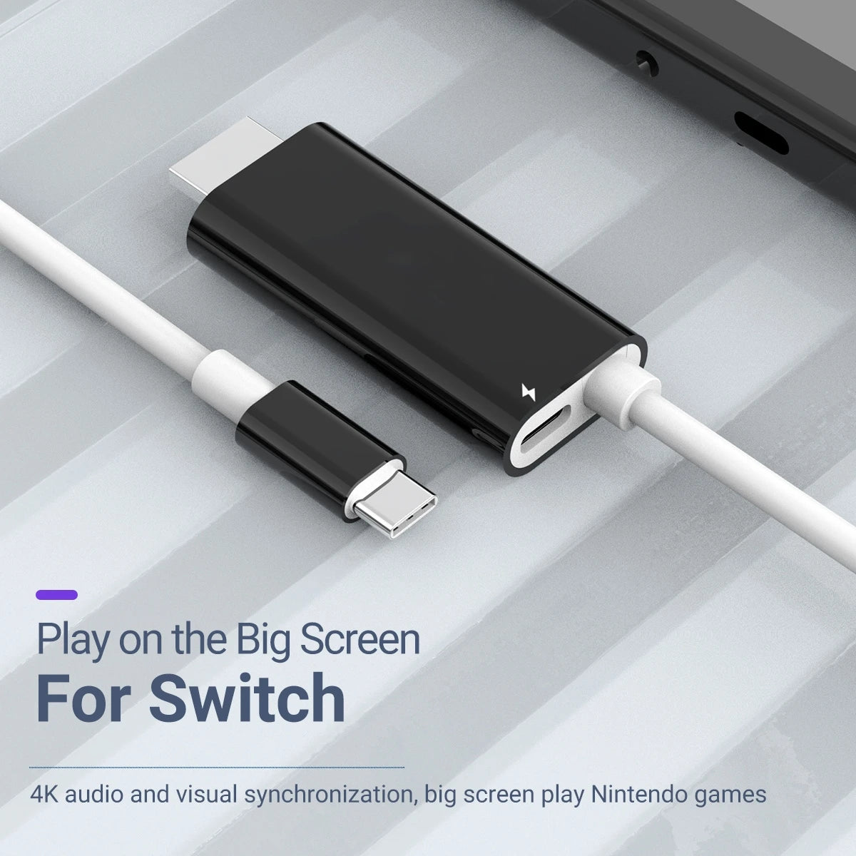 USB-C to HDMI 4K Cable – MacBook, Switch, iPhone, iPad