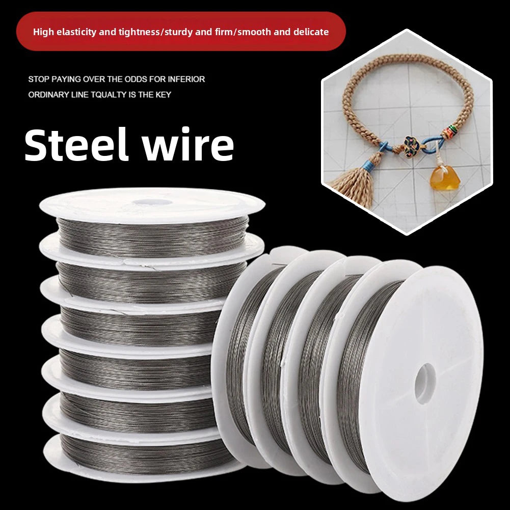 Beading Wire For Jewelry Making,Metallic Stainless Bead String,Jewelry Stringing Cord For Bracelets,Use For All Jewelry Peaceful Pleasures Health and Wellness