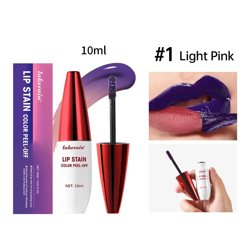 Lakerain Peel-Off Lip Stain – Matte, Waterproof, Long-Lasting