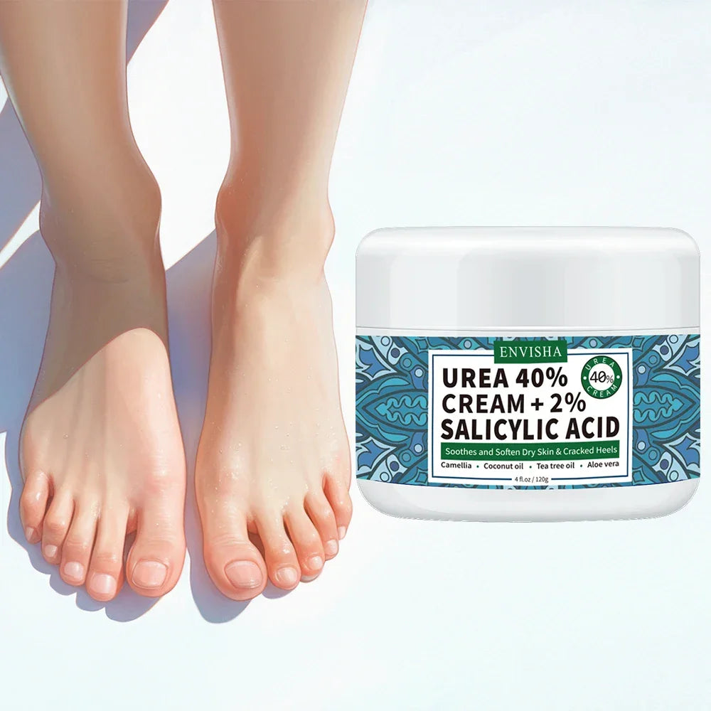 ENVISHA Foot Cream – Urea 40% for Cracked Heels & Dry Skin 120g Foot Cream Peaceful Pleasures Health and Wellness