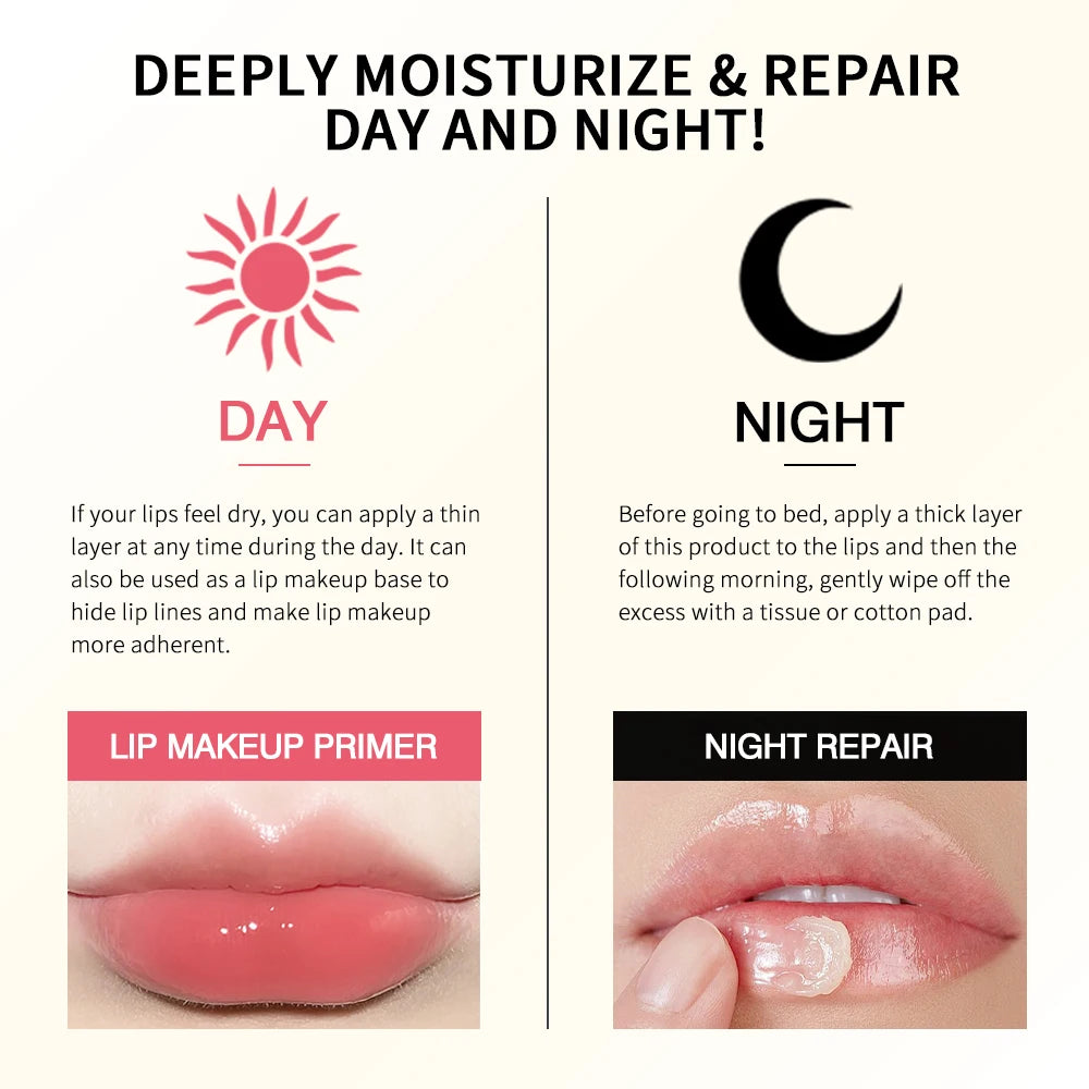 Lip Balm Collagen Lighten Melanin Lip Mask Exfoliating Fade Lip Line Dead Skin Moisturizing Brighten Repair Lip Care Products Peaceful Pleasures Health and Wellness