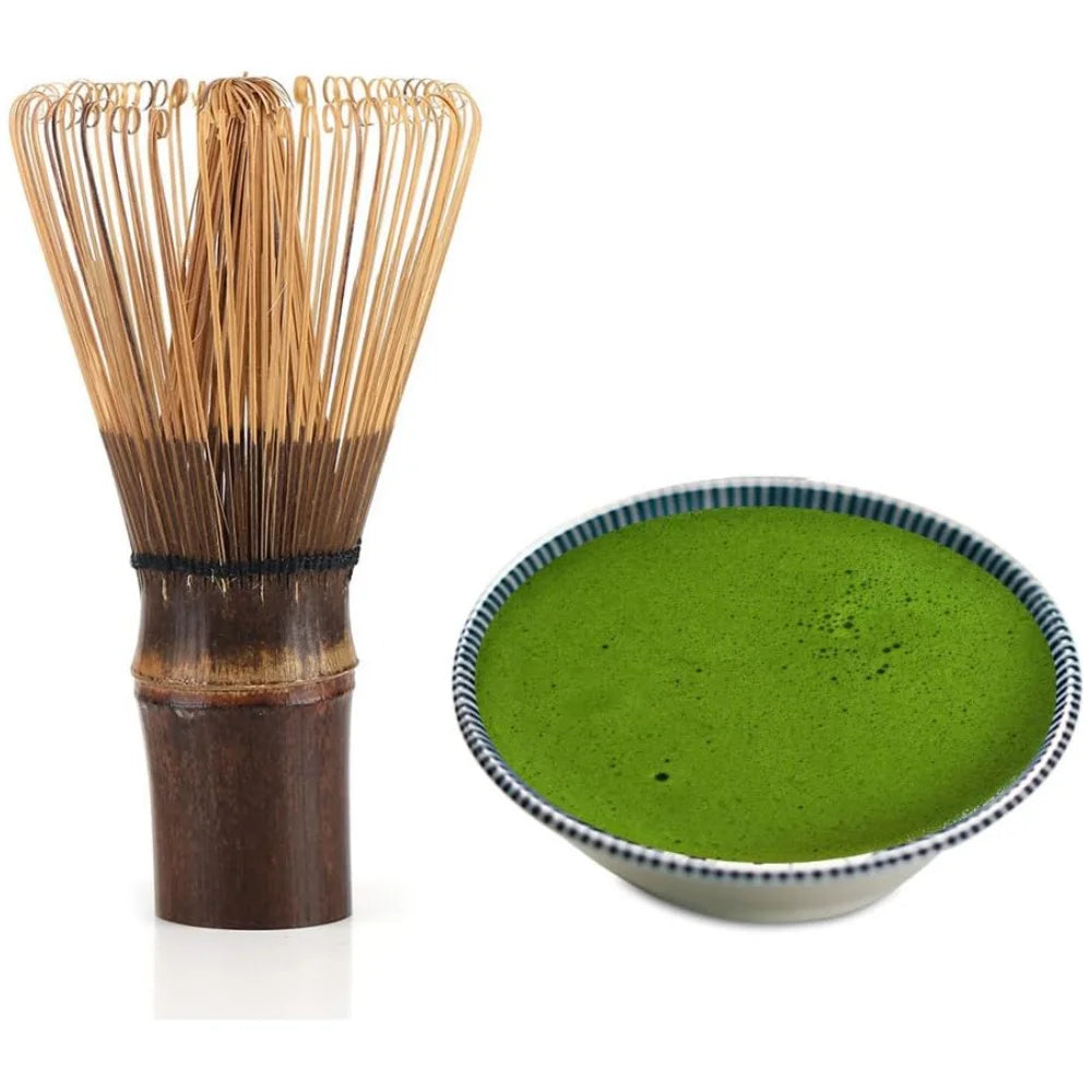 Bamboo Matcha Whisk, Handcrafted Organic Traditional Japanese Chasen, Matcha Stirrer Wisk Mixer Brush for Green Tea, Coffee Peaceful Pleasures Health and Wellness