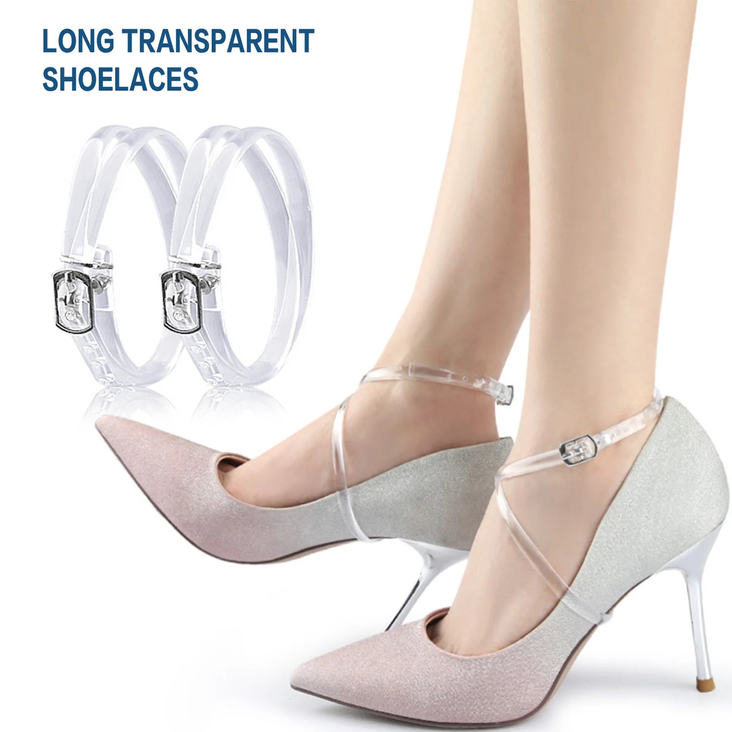 Women Heels Shoes Clear Bands Prevent Heel Drop Invisible Design for Outdoor Shopping And Party Events Peaceful Pleasures Health and Wellness