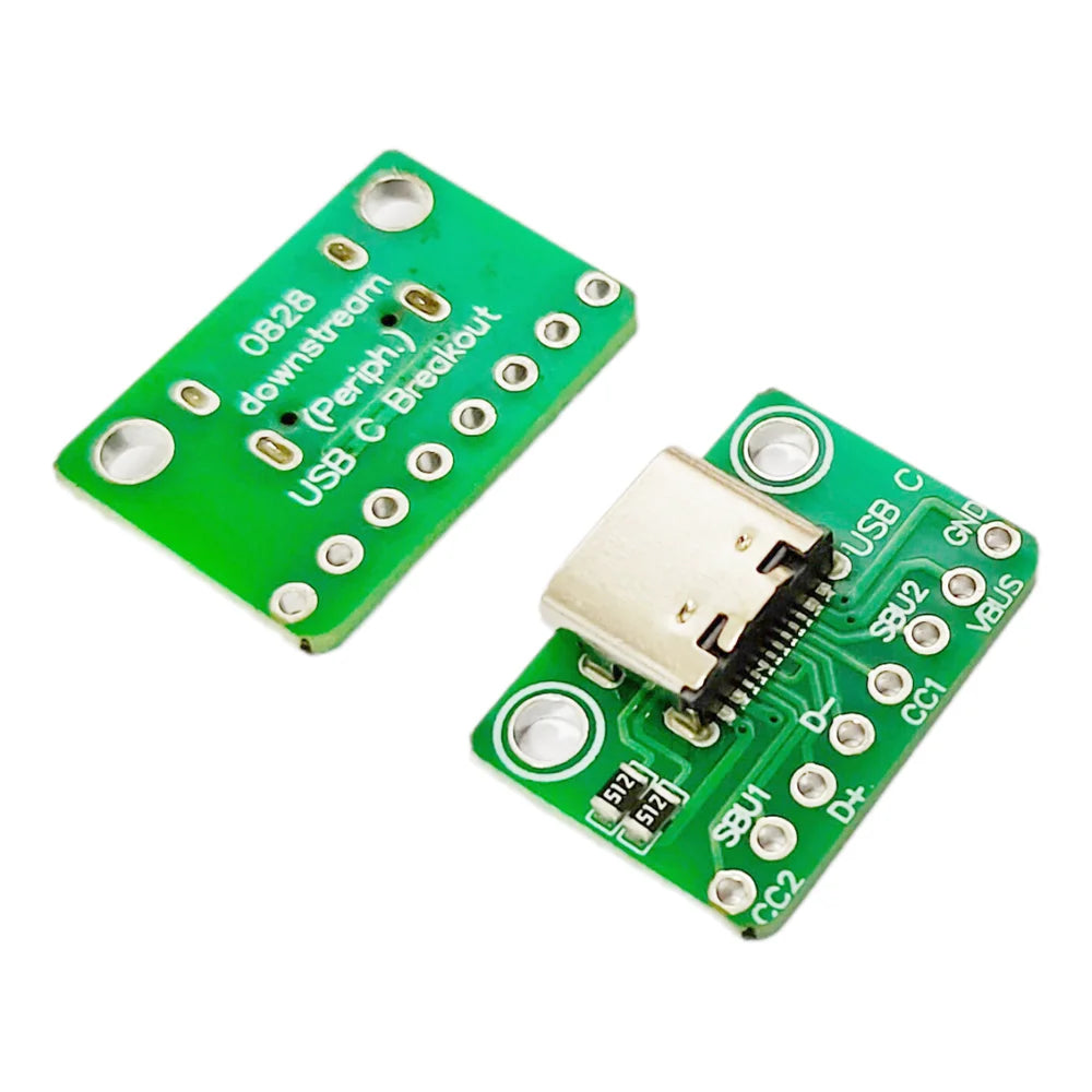 2/5/10pcs TYPE-C USB Adapter Board Dual Resistor 512 5.1K Ohm TypeC 16Pin to 8Pin Board for Electronics Peaceful Pleasures Health and Wellness