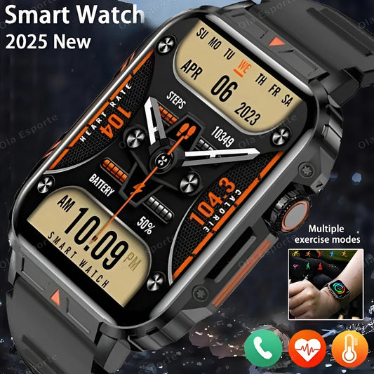 Military Smartwatch – Bluetooth Call, Heart Rate & SpO2 Monitor Military Smartwatch Peaceful Pleasures Health and Wellness